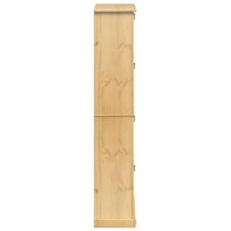Berkfield Home Shoe Cabinet Corona 99x32x163.5 cm Solid Wood Pine in Brown - thumbnail 5