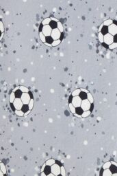 Bedlam 'Football' Super Soft Fleece Throw in Grey - Size: 43 cm x 43 cm - thumbnail 3