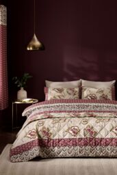 Catherine Lansfield 'Kashmir Paisley Floral' Bedspread in Natural - Size: 200 cm x 200 cm - thumbnail 3