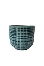 KDMD Hortus Blue Green Braga Pot 11.5cm H x 11.5cm Dia 2 Pack - thumbnail 2