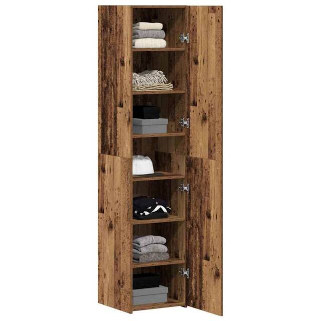 Berkfield Home Highboard Old Wood 40x42.5x185 cm Engineered Wood in Brown - image 1