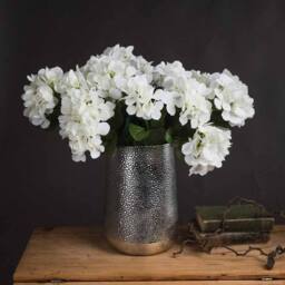 Lemon Pavilion Furniture and Decor White Hydrangea Bouquet Artificial Flower - L34 x W34 x H54 cm - Cream - thumbnail 1