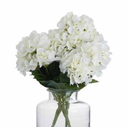 Lemon Pavilion Furniture and Decor White Hydrangea Bouquet Artificial Flower - L34 x W34 x H54 cm - Cream - thumbnail 4