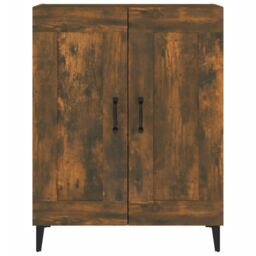 Berkfield Home Sideboard Smoked Oak 69.5x34x90 cm Engineered Wood in Brown - thumbnail 6