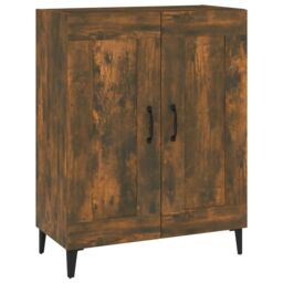 Berkfield Home Sideboard Smoked Oak 69.5x34x90 cm Engineered Wood in Brown - thumbnail 2