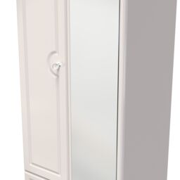 Ready Assembled 2 U Stratford Tall 2 Door 2drw Mirrored Wardrobe (Ready Assembled) in Taupe - thumbnail 4