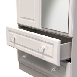 Ready Assembled 2 U Stratford Tall 2 Door 2drw Mirrored Wardrobe (Ready Assembled) in Taupe - thumbnail 6