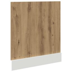 Berkfield Home Dishwasher Panel Artisan Oak 60x1.5x67 cm Engineered Wood in Brown - thumbnail 5