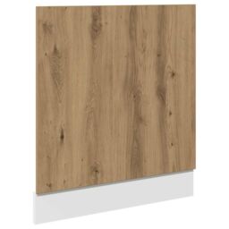 Berkfield Home Dishwasher Panel Artisan Oak 60x1.5x67 cm Engineered Wood in Brown - thumbnail 2