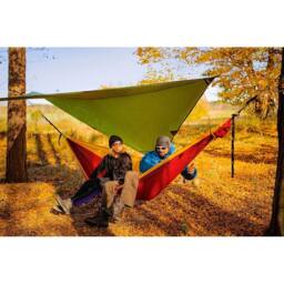 Ticket To The Moon King Size Hammock - Garden Hammock in Burgundy - thumbnail 2