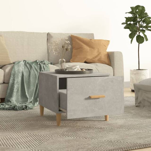 Berkfield Home Sturdy Coffee Tables 2 pcs Concrete Grey 50x50x40 cm Engineered Wood - Size: 50 x 50 x 40 cm - image 1