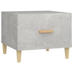 Berkfield Home Sturdy Coffee Tables 2 pcs Concrete Grey 50x50x40 cm Engineered Wood - Size: 50 x 50 x 40 cm - thumbnail 6