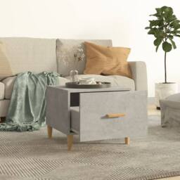 Berkfield Home Sturdy Coffee Tables 2 pcs Concrete Grey 50x50x40 cm Engineered Wood - Size: 50 x 50 x 40 cm - thumbnail 1