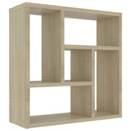Berkfield Home Wall Shelf Sonoma Oak 45.1x16x45.1 cm Engineered Wood in Light Oak