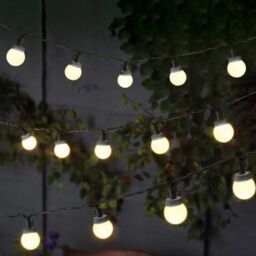 Marco Paul 4.35m Multicoloured Solar Powered Festoon String Lights - thumbnail 3