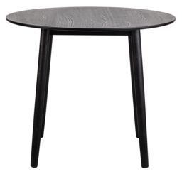 Nordlys Round Scandinavian Design Dining Table Wood in Black - thumbnail 7