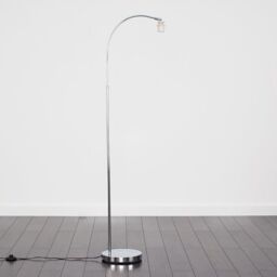 ValueLights Curva Silver Floor Lamp Base - thumbnail 2