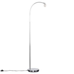 ValueLights Curva Silver Floor Lamp Base - thumbnail 1