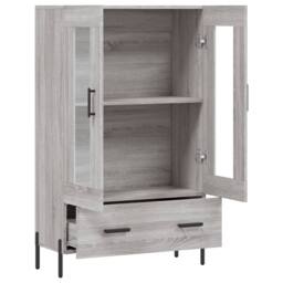 Berkfield Home Highboard Grey Sonoma 69.5x31x115 cm Engineered Wood - thumbnail 5