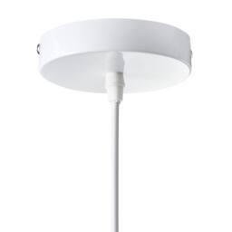 Wyld and Coco Faux Silk Pendant Lamp White Handmade Modern Ceiling Light - thumbnail 8