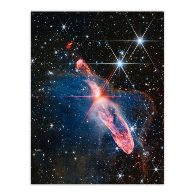 "Artery8 Wall Art Print NASA James Webb Space Telescope Actively Forming Stars Question Mark Baby Stars Bedroom Decor Poster - Size: W18"" x H24""" - image 1