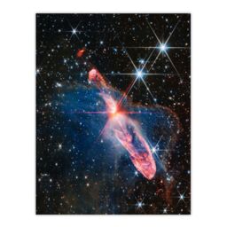 "Artery8 Wall Art Print NASA James Webb Space Telescope Actively Forming Stars Question Mark Baby Stars Bedroom Decor Poster - Size: W18"" x H24""" - thumbnail 1