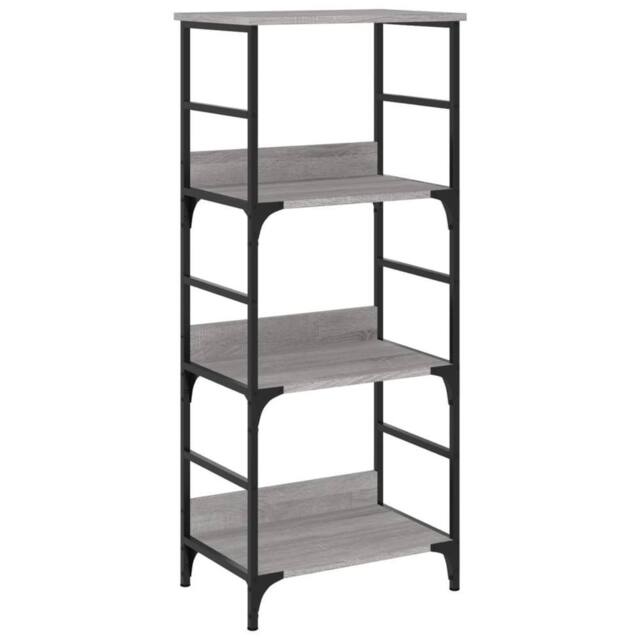 Berkfield Home Bookshelf Grey Sonoma 50x33x117.5 cm Engineered Wood - image 1