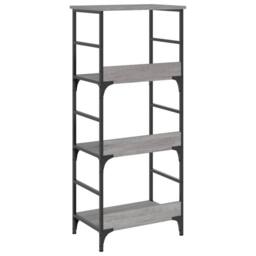 Berkfield Home Bookshelf Grey Sonoma 50x33x117.5 cm Engineered Wood - thumbnail 6
