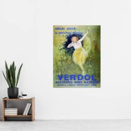 "Artery8 Verdol Toothpaste Vintage Advert Vintage Wall Art Print Cappiello in Green - Size: W12"" x H16""" - thumbnail 4