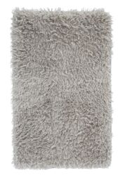 Catherine Lansfield 'Cuddly' Deep Pile Faux Fur Bath Mat in Silver - thumbnail 2