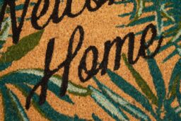 Orsina Winter Palm Doormat in Green - Size: 100 cm diameter - thumbnail 6