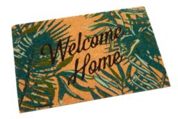 Orsina Winter Palm Doormat in Green - Size: 100 cm diameter - thumbnail 2