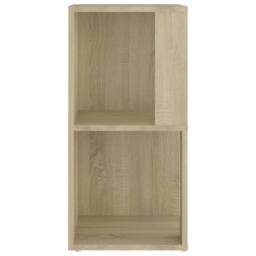 Berkfield Home Decorative Corner Cabinet Sonoma Oak 33x33x67 cm Engineered Wood in Light Brown - Size: 33 x 33 x 67 cm - thumbnail 6