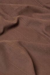 Homescapes Cotton Rajput Ribbed Throw in Chocolate - Size: 225 cm x 255 cm - thumbnail 4