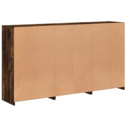 Berkfield Home Sideboard with LED Lights Smoked Oak 181.5x37x100 cm in Brown - thumbnail 8