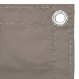 Berkfield Home Balcony Screen Taupe 75x400 cm Oxford Fabric in Beige - thumbnail 3