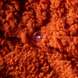 OHS Cable Knit Fleece Duvet Cover Set Warm Reversible Bedding in Burnt Orange - Size: King - thumbnail 5