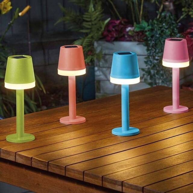 Marco Paul Solar Table Lamp Warm White Garden Decor - Size: 20 cm - image 1
