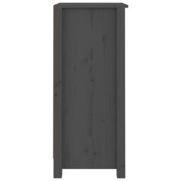Berkfield Home Sideboards 2 pcs Grey 40x35x80 cm Solid Wood Pine - Size: 40 x 35 x 80 cm - thumbnail 6