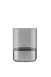 Blomus CALMA Lantern S - Stainless Steel matt, Glass Smoke in Silver - thumbnail 1