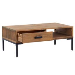 Berkfield Home Coffee Table 90x50x35 cm Solid Pinewood in Brown - Size: 90 x 50 x 35 cm - thumbnail 4