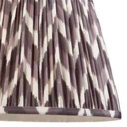 Netlighting Carnaby Almond White Floor Lamp Grey Fabric Zigzag Shade 35cm B22 - thumbnail 6