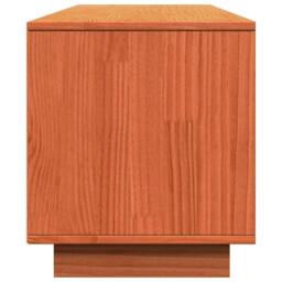 Berkfield Home TV Cabinet Wax Brown 140x35x40 cm Solid Wood Pine - Size: 140 x 35 x 40 cm - thumbnail 7