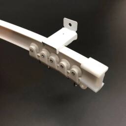 FLAVORA Ceiling Mounted 5M Bendable Curtain Track Rail in White - Size: 10 - thumbnail 4