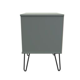 Ready Assembled 2 U Fuji 2 Drawer Bedside Cabinet (Ready Assembled) in Pale Green - thumbnail 2
