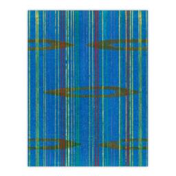 Artery8 Furuya Korin Framed Wall Art Print Blue Abstract Geometric Pattern - Size: A4 - thumbnail 3