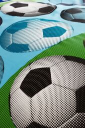 Catherine Lansfield 'Football' Duvet Set in Blue - Size: Single - thumbnail 3