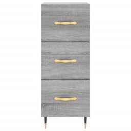 Berkfield Home Sideboard Grey Sonoma 34.5x34x90 cm Engineered Wood - thumbnail 6