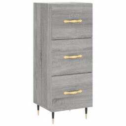 Berkfield Home Sideboard Grey Sonoma 34.5x34x90 cm Engineered Wood - thumbnail 2