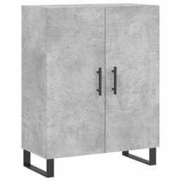 Berkfield Home Highboard Concrete Grey 69.5x34x180 cm Engineered Wood - thumbnail 7